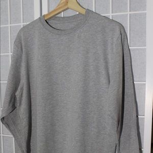 Men’s GRAY cotton long sleeve top (MHA23)